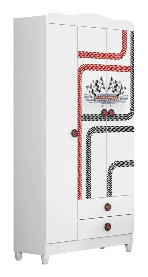 GUARDA ROUPA ESTRELA TOP CAR 3PORTAS BRANCO